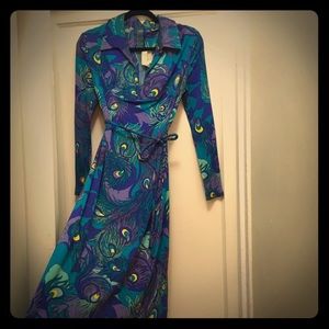 La Mendola Vintage Italian Silk Dress
